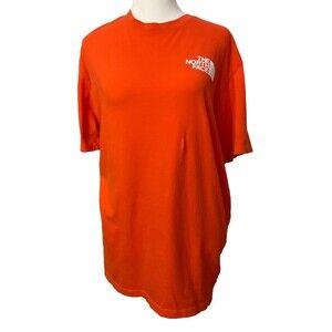 The North Face T-Shirt Mens Or Women’s Large Orange Short Sleeve.  LTOP751